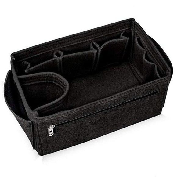 Insert/Organizer- XL- Designer Handbags/Totes -Black Style2- NWT